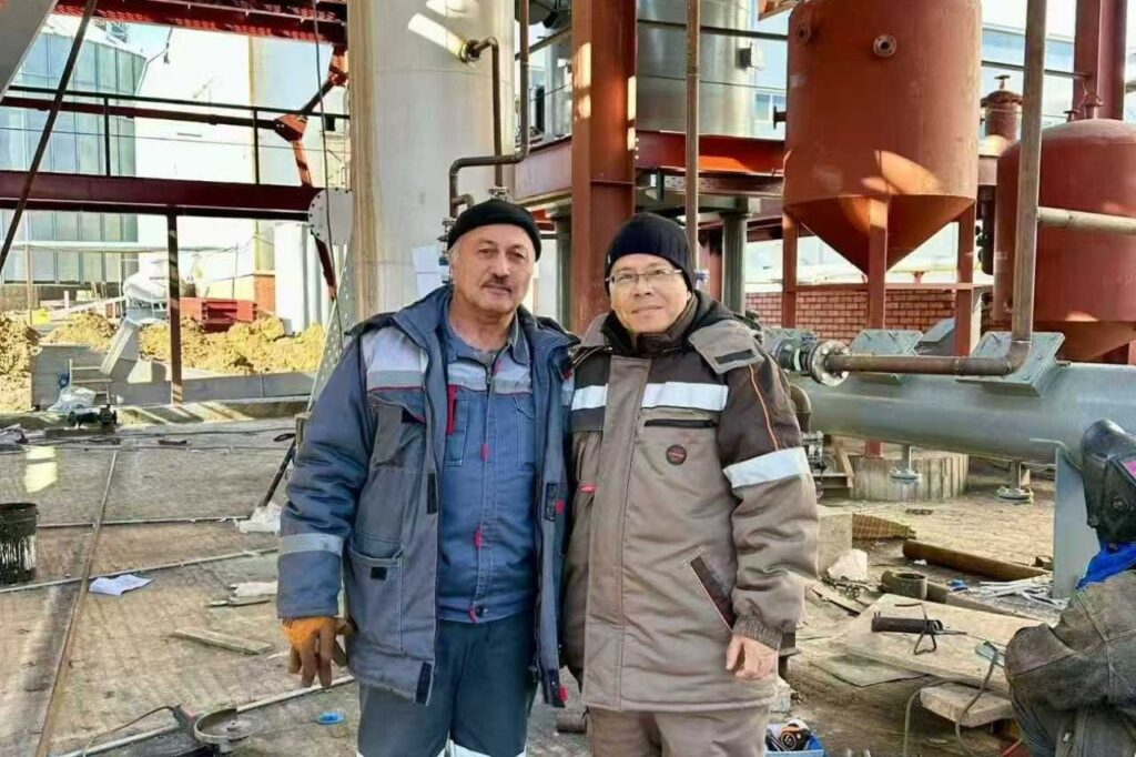 Installation team on site